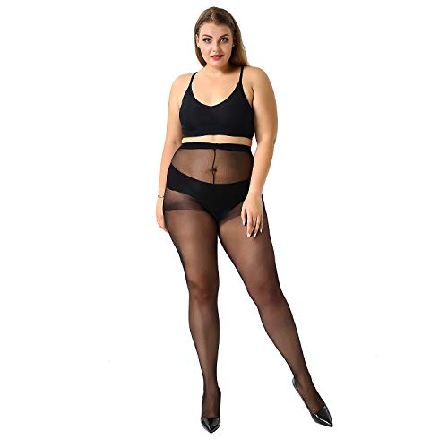 MANZI Plus Size Women's 20 Denier Sheer Pantyhose
| MANZI Plus Size Pantyhose for Women 20 Denier
| MANZI Women's Plus