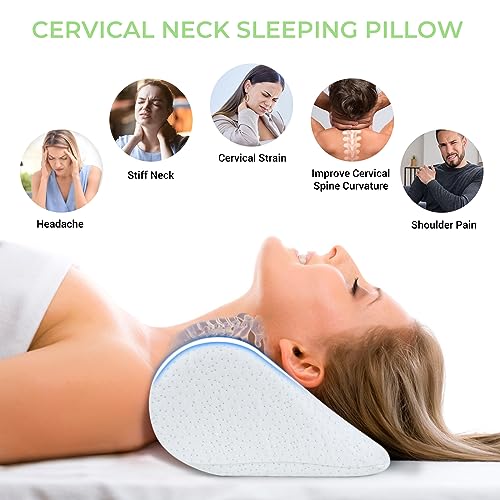 COOLBEBE Cervical Neck Pillows for Pain Relief and Spine Protection (2PCS) for Sleeping and Neck Support OEKO-TEX STANDA