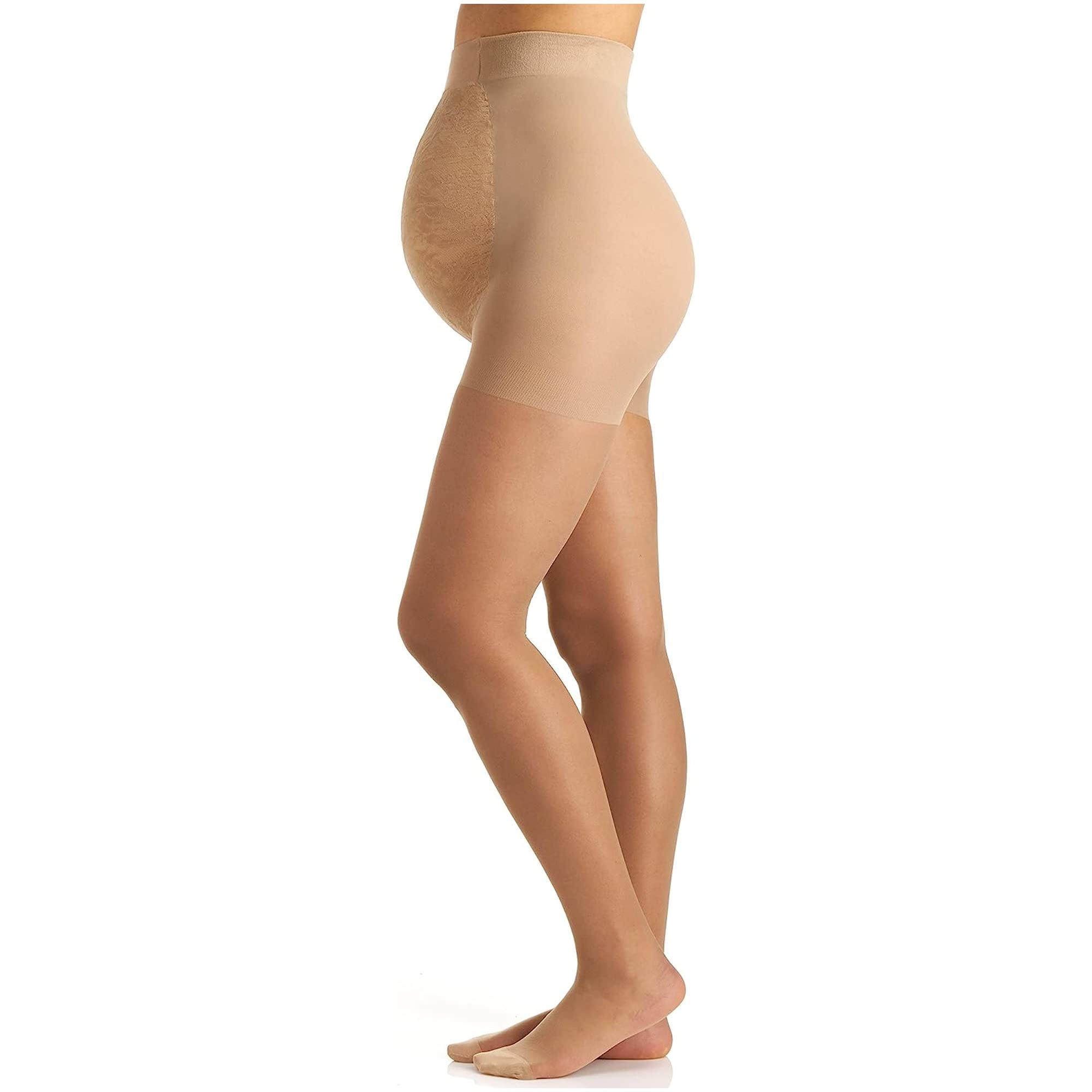 Berkshire Plus-Size Maternity Light Support Pantyhose - Comfortable Pregnancy Underwear for Moms to Be | Size 5700