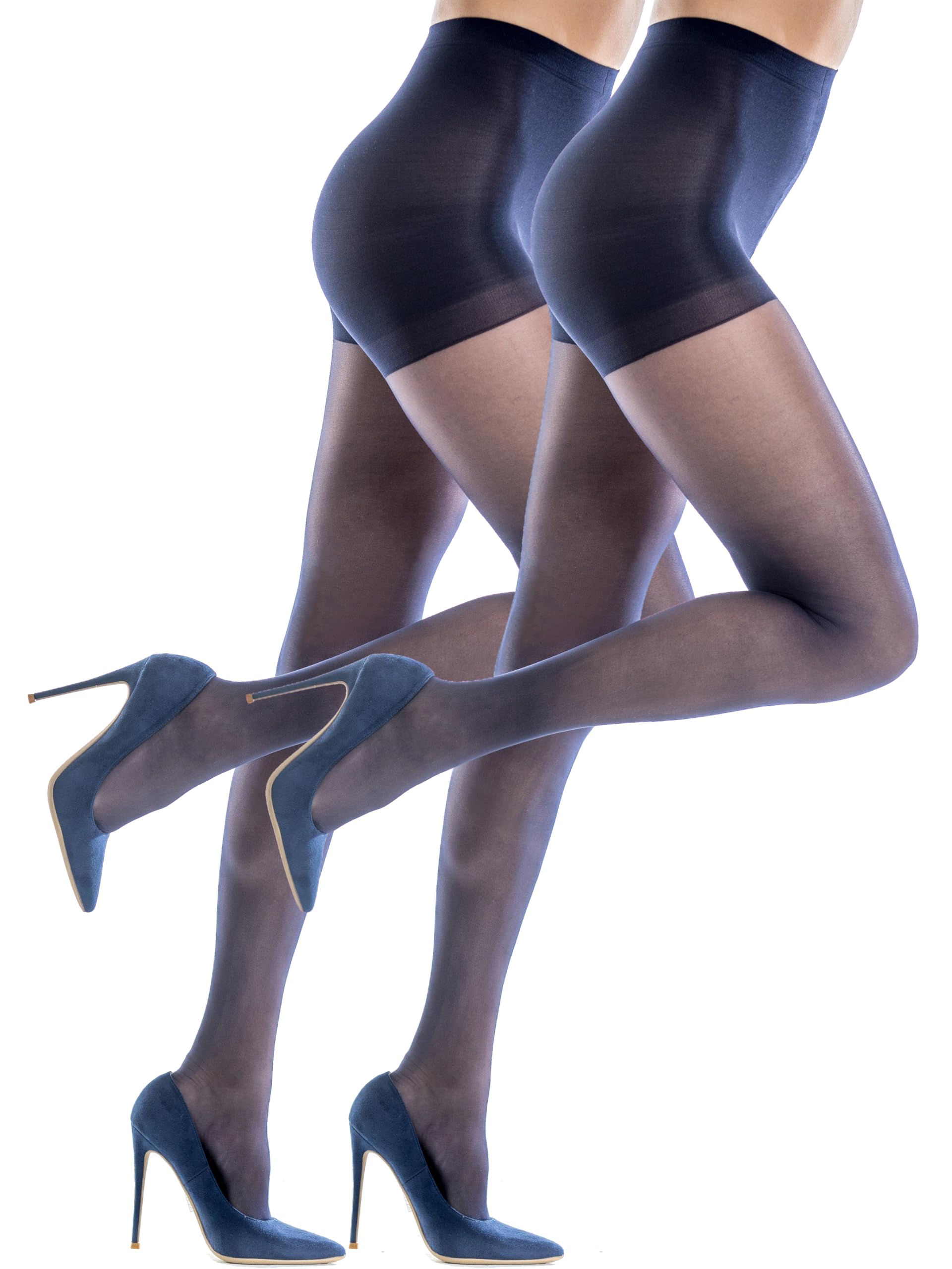 Silkies Women's Ultra Sheer Control Top Pantyhose (2 Pair Pack) - Lightweight, Comfortable, Perfect Fit for Daily Wear,